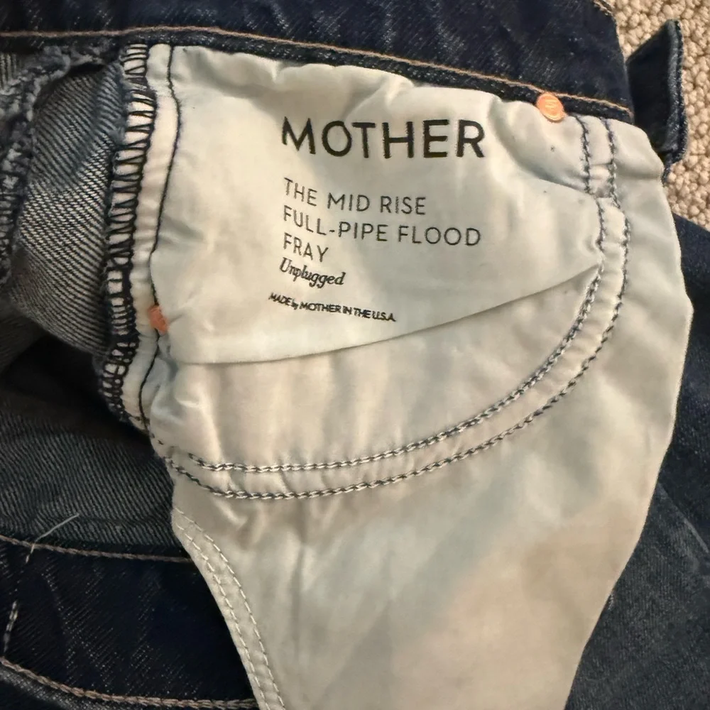 Mother Women's mid-rise Full Pipe Flood jeans NWT - Picture 5 of 10